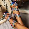 Women's Butterfly Decorative Flat Sandals, Casual Round Head Summer Shoes, Light One-pedal Sandals