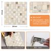 VAOVI Mosaic Tile Sticker Kitchen Tile Water Wall Sheet Beige Sticker, Kitchen, Washroom, Toilet, Mirror, Area, Waterproof, Heat-resistant (5 Pieces,