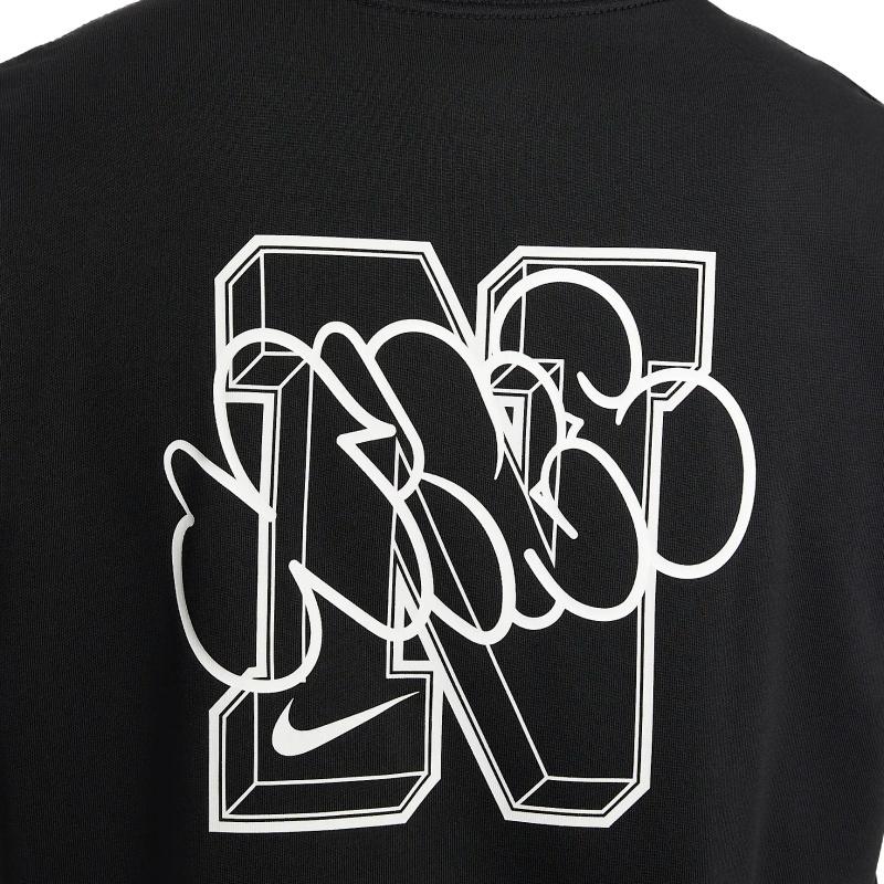 Nike T Shirts Men's Black Crew Neck Moderate HJ3407-010