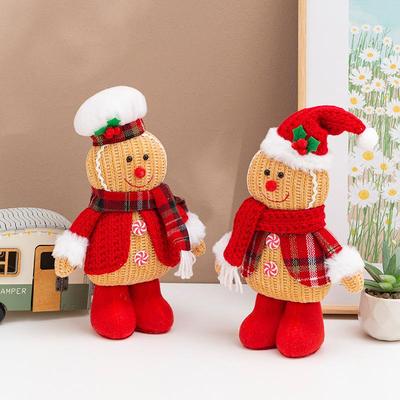 Рождественская фигурка пряничного человечка, креативное кукольное украшение, рождественские украшения, оформление сцены, реквизит для отеля, торгового центра