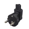 EU to IEC320 C5 Power Adapter,EU Male to IEC320 C5 Female AC Plug,EU(4.8mm) 2 Pin to PDU/UPS Conversion Plug,10A 250V