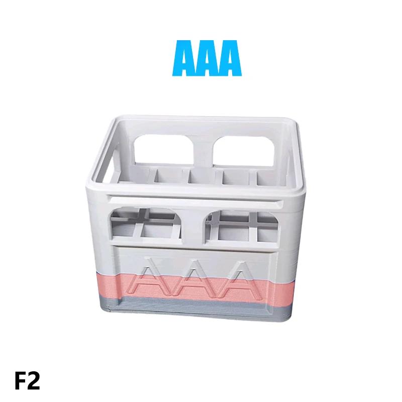 Храповик для батареек AAA/AA/9V/CR2032/CR2025, штабелируемый органайзер для батареек, декоративный держатель для батареек, для дома, офиса, ящик для хранения