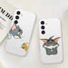 Милый Чехол Для Телефона Джерри И Том Для Samsung Galaxy Прозрачная Крышка A52 A12 A51 S21 Edge S22ULTRA S23 S24 S20LITE Plus Ultra