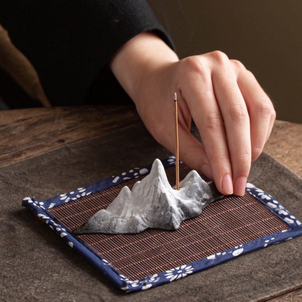 4PCS Square Tea Mat Bamboo Mug Pads Placemat Table Mat  Kitchen