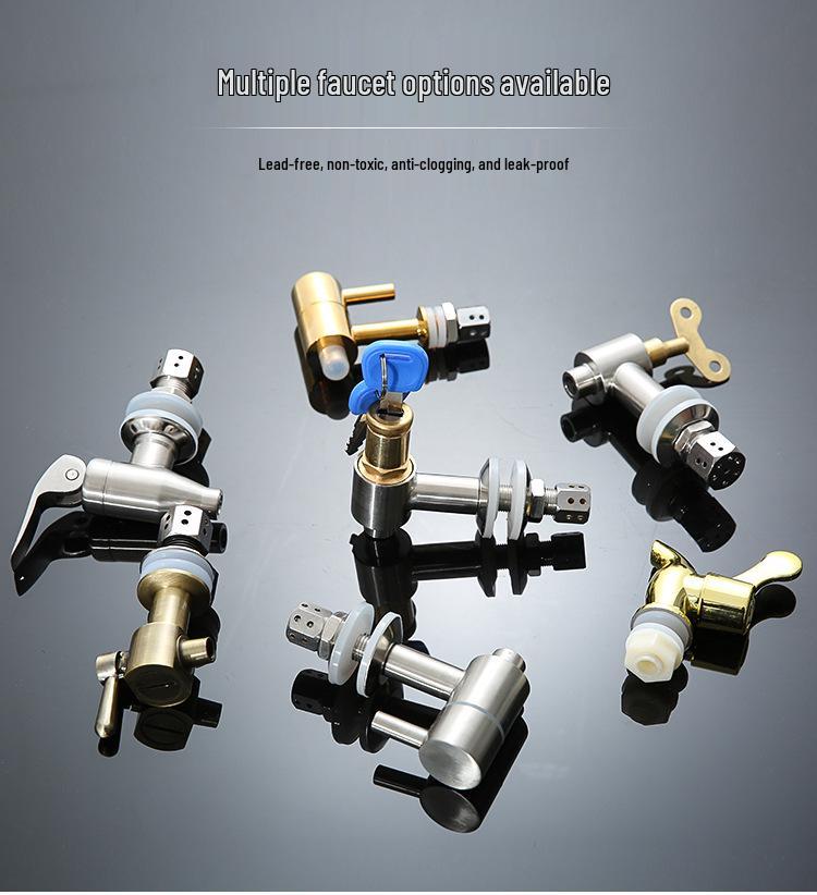 Кран для инфузионной банки из нержавеющей стали 304 с керамическим изливом и медным переключателем клапана