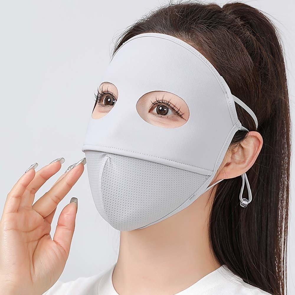 Traceless Ice Silk Face Clothing Polyester UV Protection Mask Comfortable Sunscreen Mask Outdoor