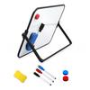 Magnetic Dry Erase Board with Stand Desktop Double-Sided White Board with Markers Eraser Magnets for Home Office School Kids Drawing