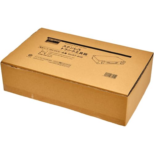 TRUSCO Trunk Tool Box, Silver, W420 X D245 X H105mm, Stainless Steel, SU3T-410