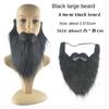 1pc DIY Fancy Dress Fake Beard Long Fluff Beards Cosplay Costume Props Santa Claus Beard Eyebrows Mustache Christmas Party Suppl