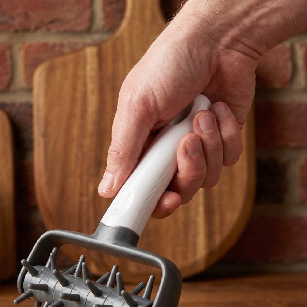 PP Dough Docker Roller Handheld Pizza Roller Spikes Dough Pricker Roller Home Kitchen Bakery