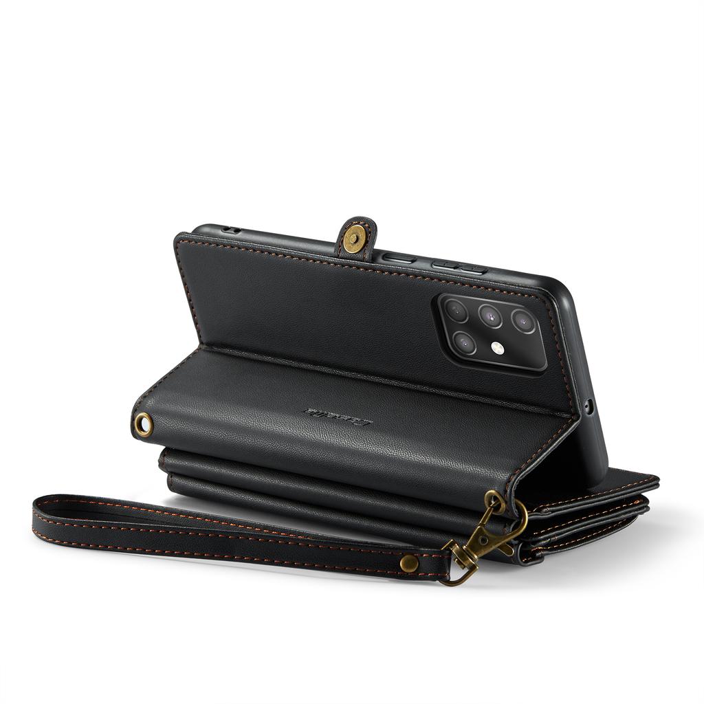 Для Samsung Galaxy Series A12 A13 A71 S20 S21 S22 S23 S24 S25 Z Fold3 Z Fold4 Z Fold5 Z Fold6 Многофункциональная сумка для хранения из искусственной кожи через плечо для телефона