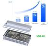 Корпус для твердотельного накопителя USB 4.0 40 Гбит/с USB-C M.2 NVMe SSD, внешний жесткий диск USB 4.0, коробка для Macbook, iPad, телефона, ноутбука