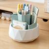 4-Grid 360° Rotating Pen Holder Large Capacity Makeup Brush Organizer Pencil Storage Box  Home