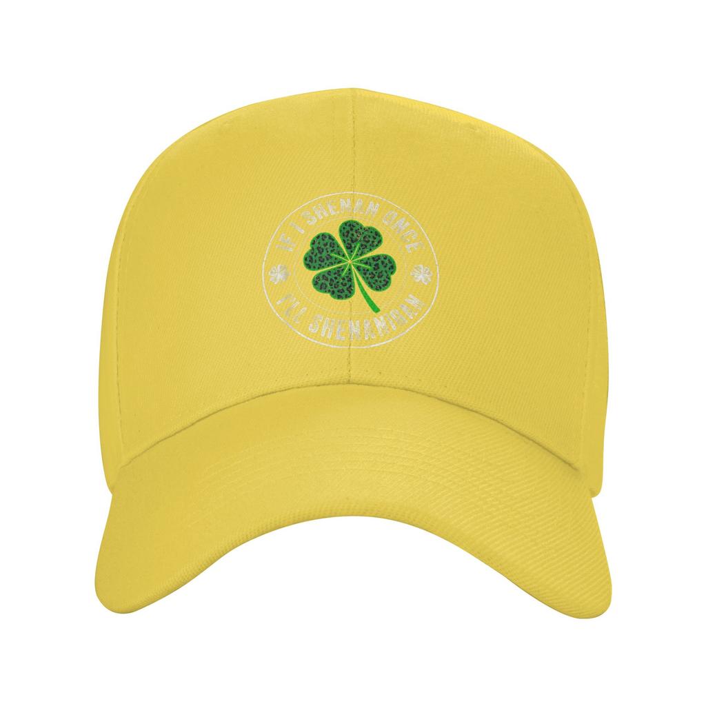 St Patricks Day If I Shenan Once Ill Shenanigan Funny Casual Baseball Cap Summer Trucker Hat Quality Kpop Rock Hip Hop Hats