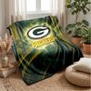 Green Bay Packers Flannel Fleece Blanket Cozy Warm Throw Blanket For Couch Bed Travel All Season Use