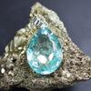 Blue Topaz 925 Sterling Silver Pendant Natural Pear 94.70 Ct Gemstone CERTIFIED MY-371-K