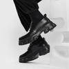 Casual Thick Soled Men's Shoes Fashionable Street Style Outdoor Leisure Trend Party Classic Black Daily Youth Adult Shoes