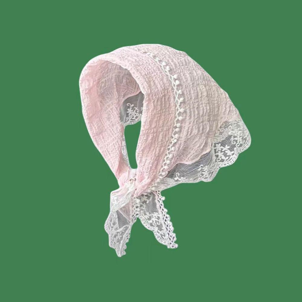 Lace Headscarf French Pastoral Style Headband Breathable Headband Towel  Women