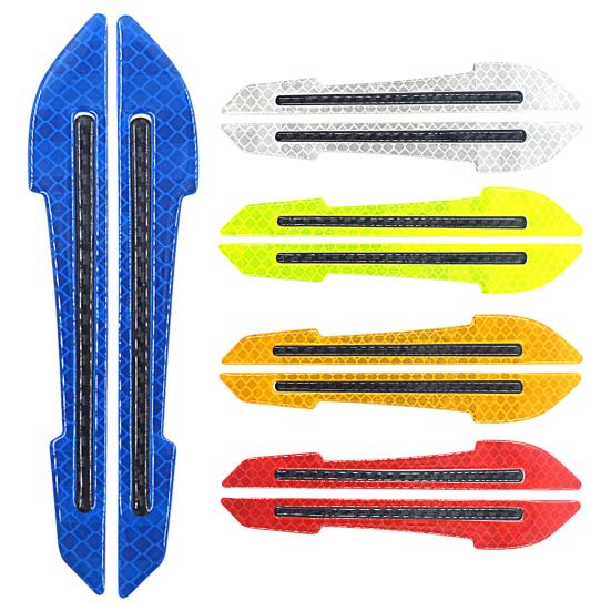 1 Pair?Decal Tape Open Stickers Car Door Auto?Warning?Wear-resistant?Reflective?Reversing Tips Rearview Mirror Sticker