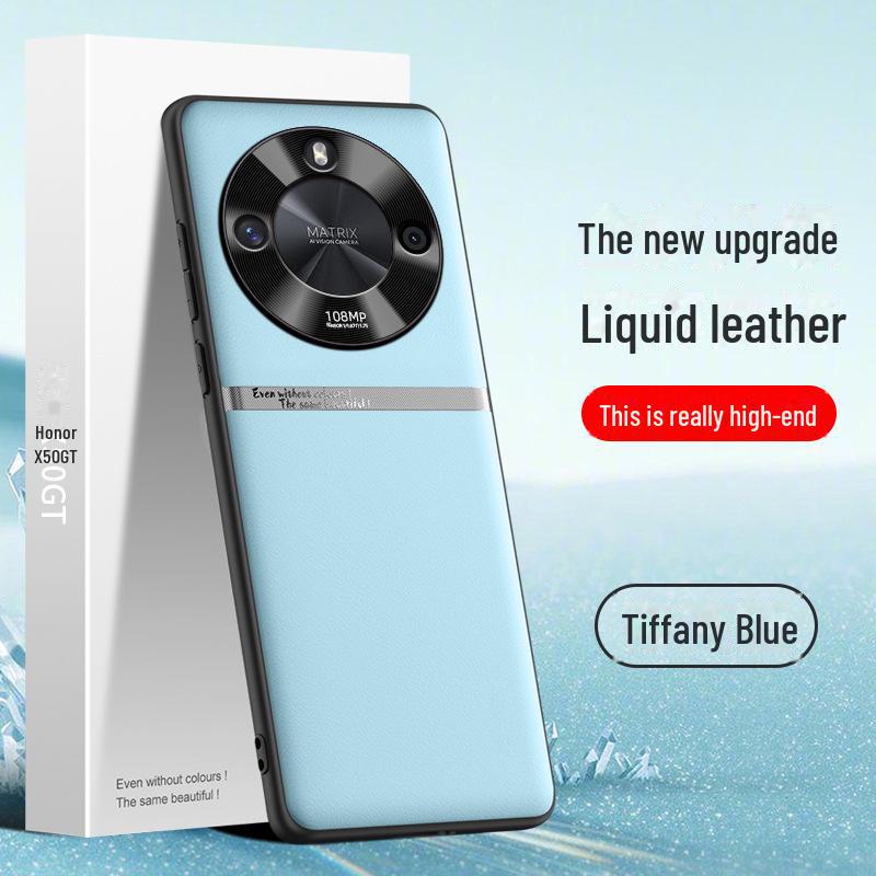 Защитный чехол из жидкой кожи для Honor X50GT - Противоударный и грязеотталкивающий чехол, доступен в единичном экземпляре