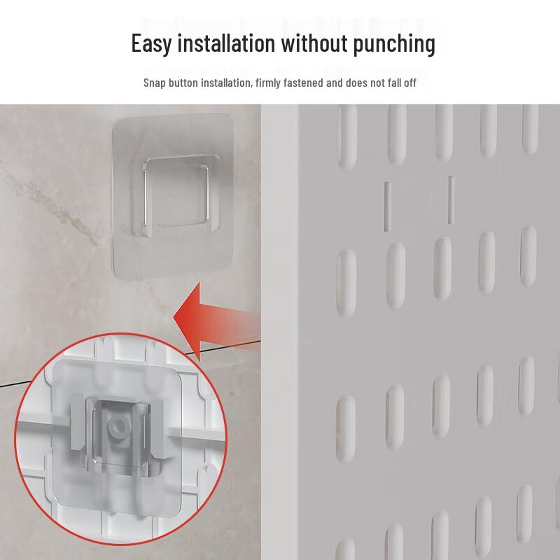 Miflame DIY Pegboard Wall Storage Shelf