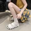 2025 лето новый модный верхняя одежда универсальный толстая подошва наступающее на дерьмо ощущение нескользящие шлепанцы на один палец дышащие женские крутые тапочки женские