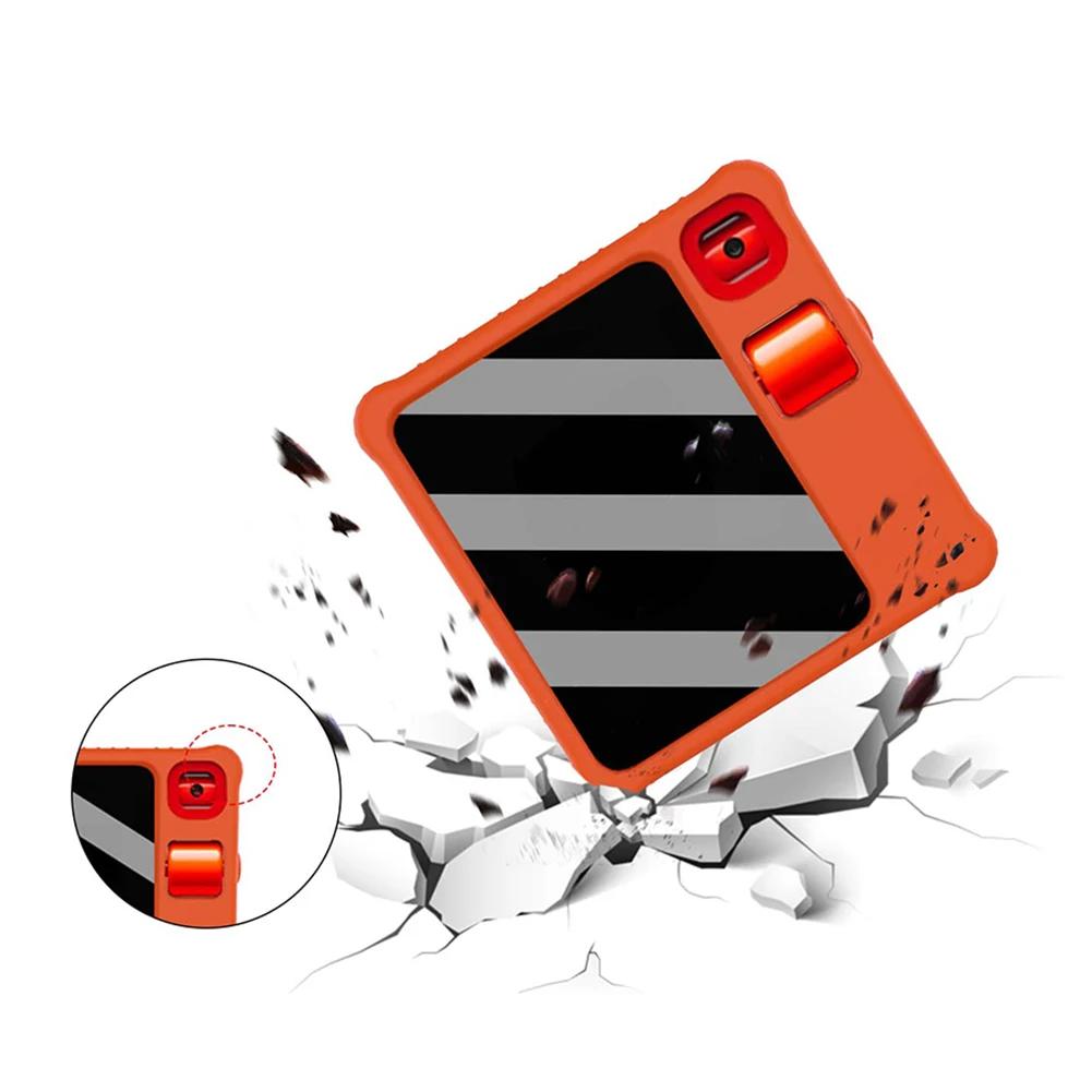 Для Rabbit R1 2 шт. закаленное стекло пленка + силиконовый чехол против падения защитный корпус оболочка против царапин чехол для Rabbit R1 AI PC