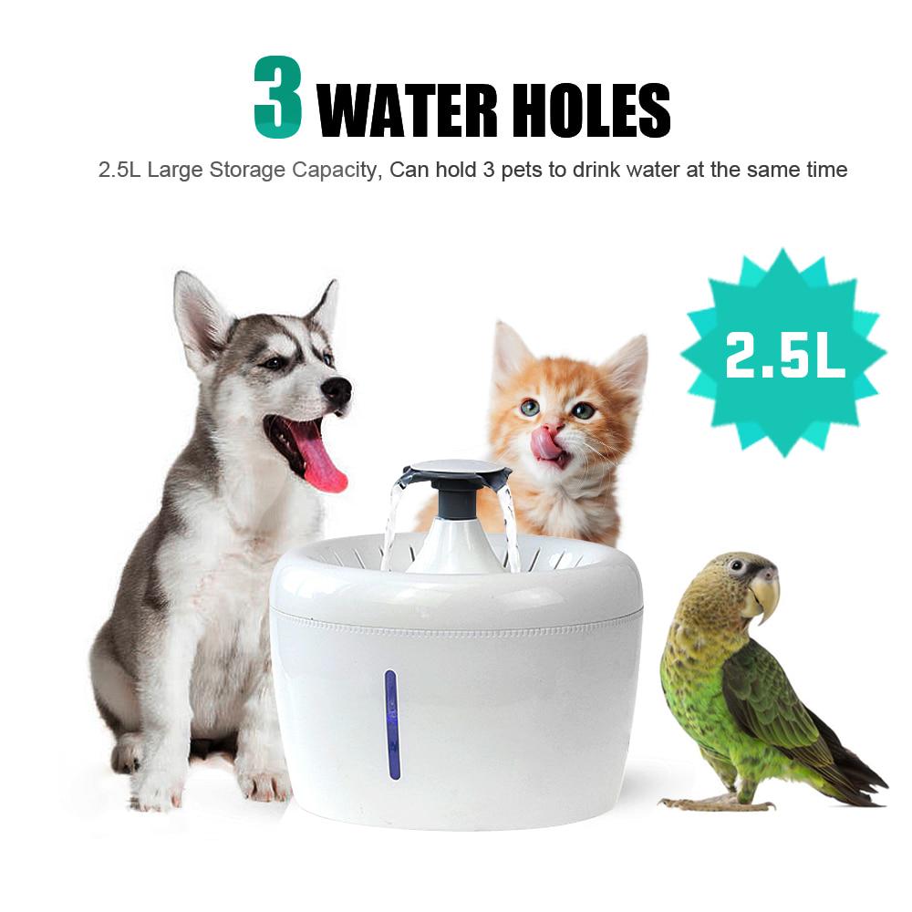Automatic Cat Water Dispenser Bowl Pet Dog Cat Mute Automatic Water Dispenser Electric USB