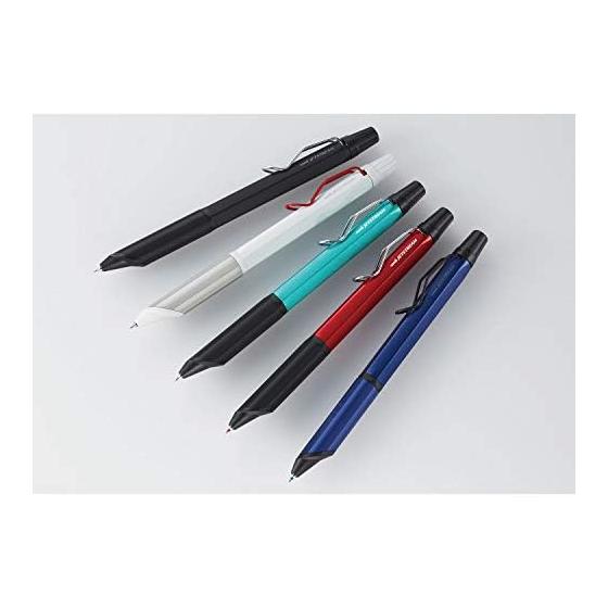 Mitsubishi Pencil Jetstream Edge 3-Color Ballpoint Pen 0.28mm White Red SXE3250328W15 & Jetstream Edge Ballpoint Pen Refill 0.28mm Blue SXR20328.33