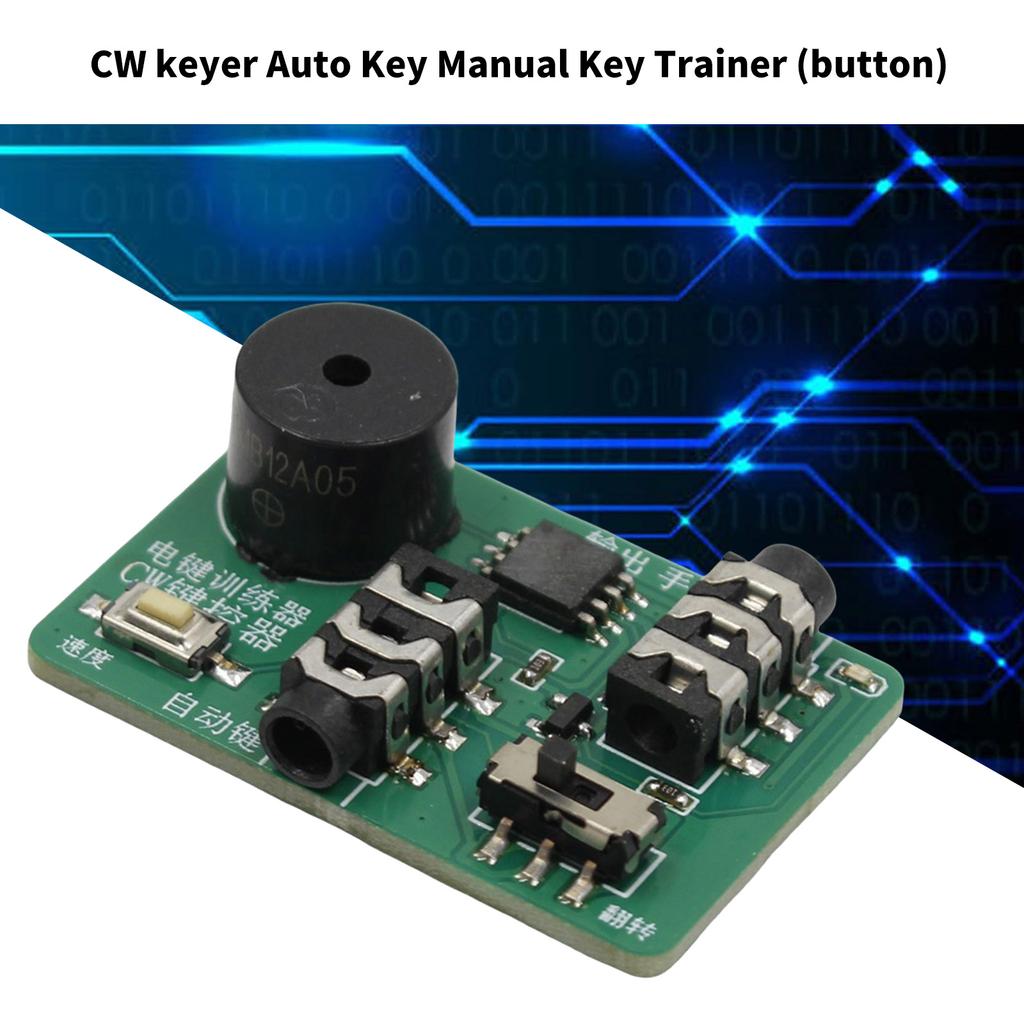 Compact CW Keyer Manual Morse Key Trainer Powered By CR2032 Battery For Portable QRP Radio Operations Simple Setups