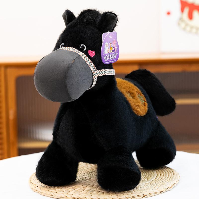Cartoon Small Horse Cloth Plush Toy Grassland Scenic Area Souvenirs Year of The Horse Mascot Home Decoration