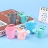2 шт./комплект Пластиковая кукольный домик Миниатюрное ведро Лейка Модель Инструмент для полива растений Декор для дома и сада Детская игрушка Мини-мебель