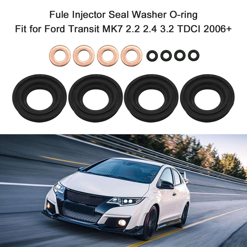 Fule Injector Seal Washer O-ring Fit for Ford Transit MK7 2.2 2.4 3.2 TDCI 2006+
