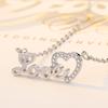 Ожерелье-цепочка Love Clavicle для женщин с цирконием в форме сердца, простое и универсальное, легкое, роскошное, нишевое, темпераментное ожерелье