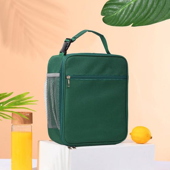 Lunch Box Bag Convenient School Supply Easy To Clean Insulated Bento Box Bag Practical Freshness Preservation Oxford Cloth