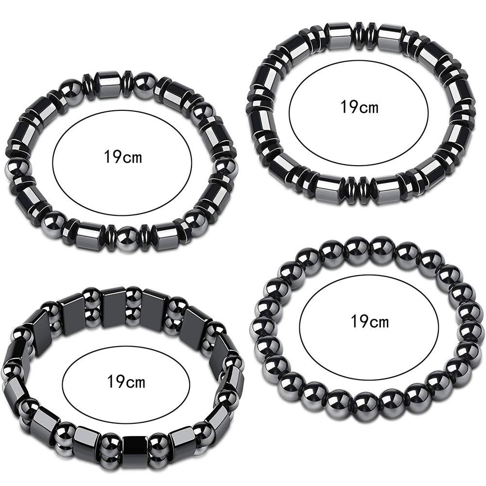 For Women Men Hematite Magnetic Detox Bracelet Magnetic Therapy Anklet Hematite Anklet Bracelet