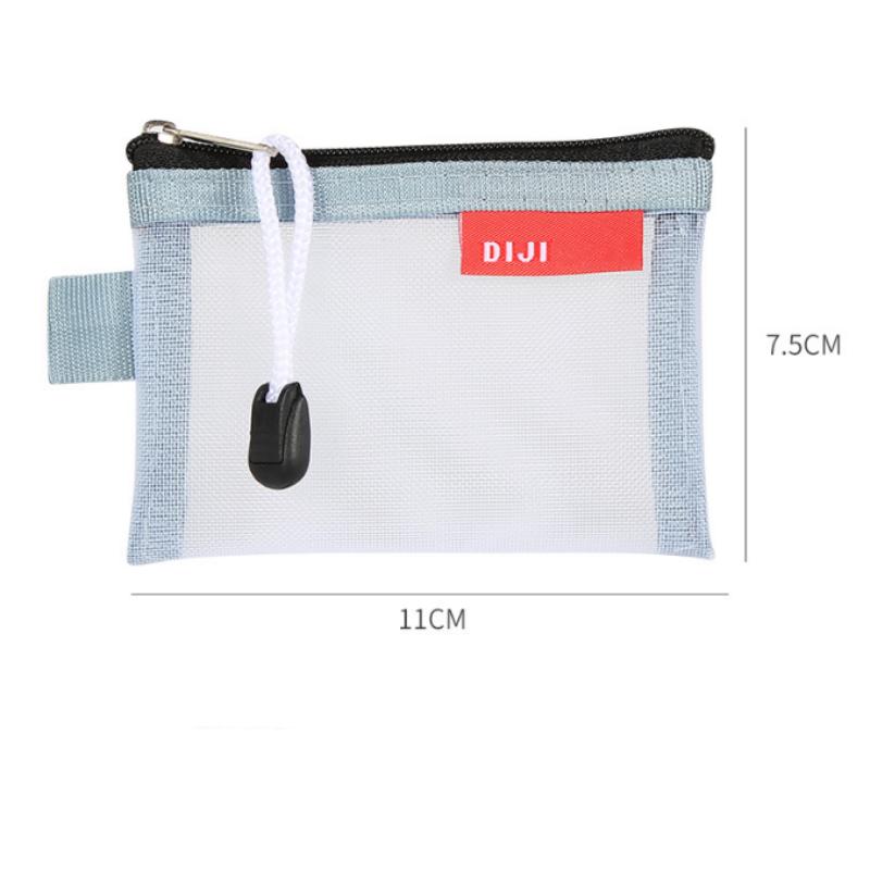 Милая мини-прозрачная сетчатая сумка для хранения ID, банковская карта, кредитная карта, сумка для монет, кошелек, карманный кошелек, органайзер для ключей, помады, гарнитуры