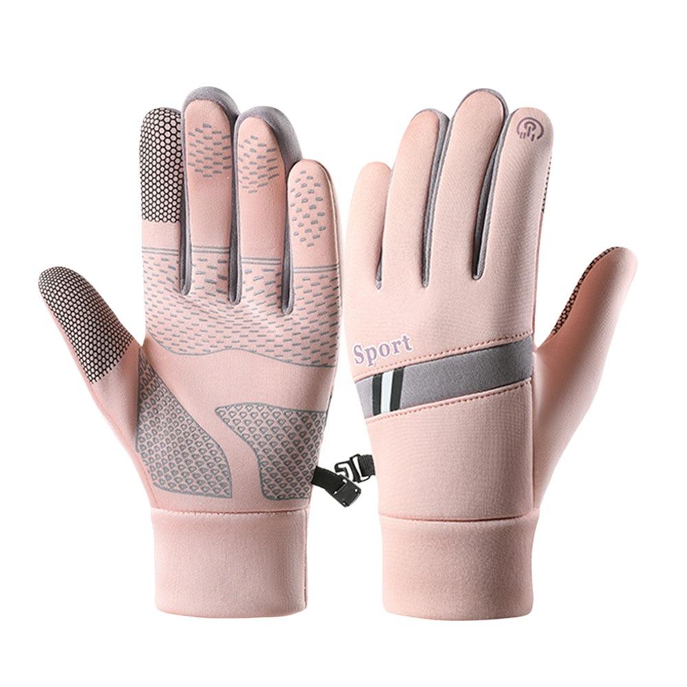 Fashion Warm Winter Gloves Nonslip Lining Fleece Touchscreen Mitten Windproof Sport Cycling Gloves Outdoor