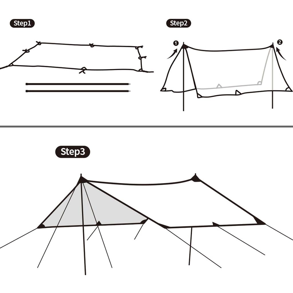 Тент Naturehike, водонепроницаемый брезент, УФ-защита, многофункциональный, ультра-водонепроницаемый, для хранения тепла на открытом воздухе, в комплекте x Тень, брезент, УФ-защита, защита от солнца,