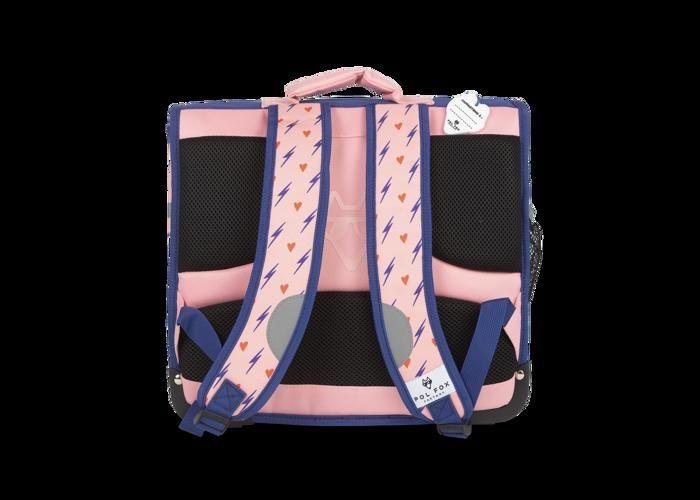 Cartable - POL FOX - HEART - 38 cm - Réversible - Rose - Primaire