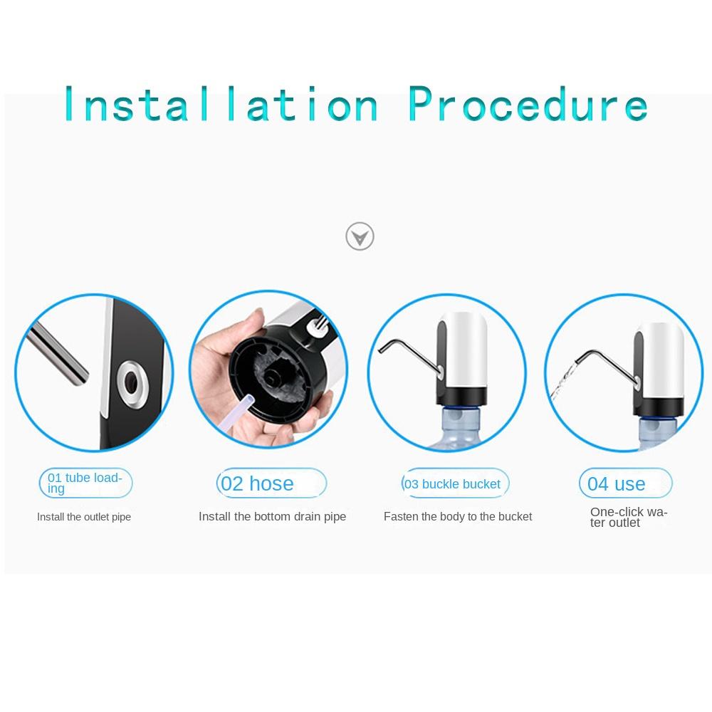 Автоматический переключатель Одно нажатие Насос-диспенсер для напитков Насос для бутыли с водой USB-зарядка Насос-диспенсер для воды