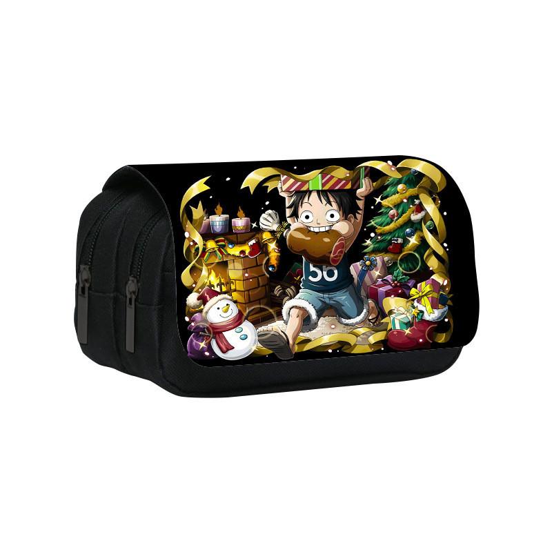 One Piece Large Capacity Double Layer Stationery Bag With Durable Nylon Material