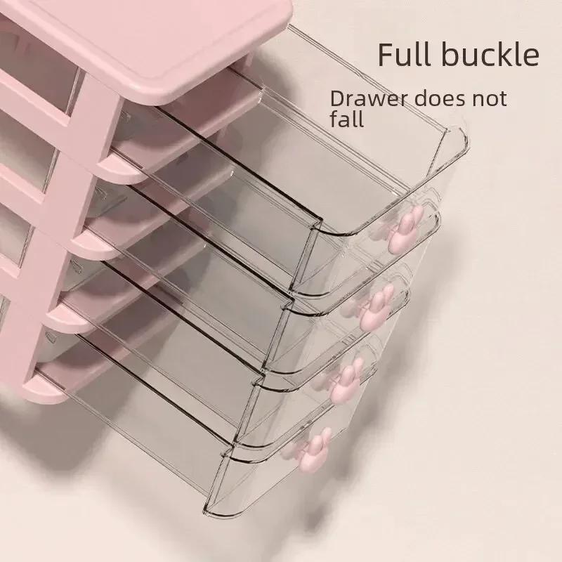 Многофункциональный настольный ящик для хранения вещей, ящик для хранения вещей, офисный стол, ящик для хранения мультфильмов, косметическая коробка, стойка для мусора для канцелярских принадлежностей