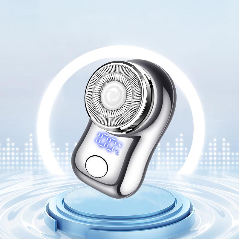 Mini Electric Travel Shaver Pocket Size Portable Electric Razor USB Rechargeable Painless Cordless Razor Face Beard Trimmer