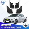 Прочные ABS-брызговики для Infiniti Q50 Q50S 2013- 2015 2016 2017 2018 Защитные щитки от брызг Брызговики Крыло Автомобильные Аксессуары
