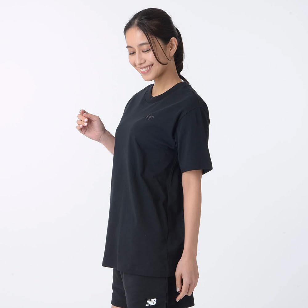 Футболка с коротким рукавом NB Athletics с коротким рукавом XL [New Balance] Женская футболка Футболка (WT41501) WT41501(BK)