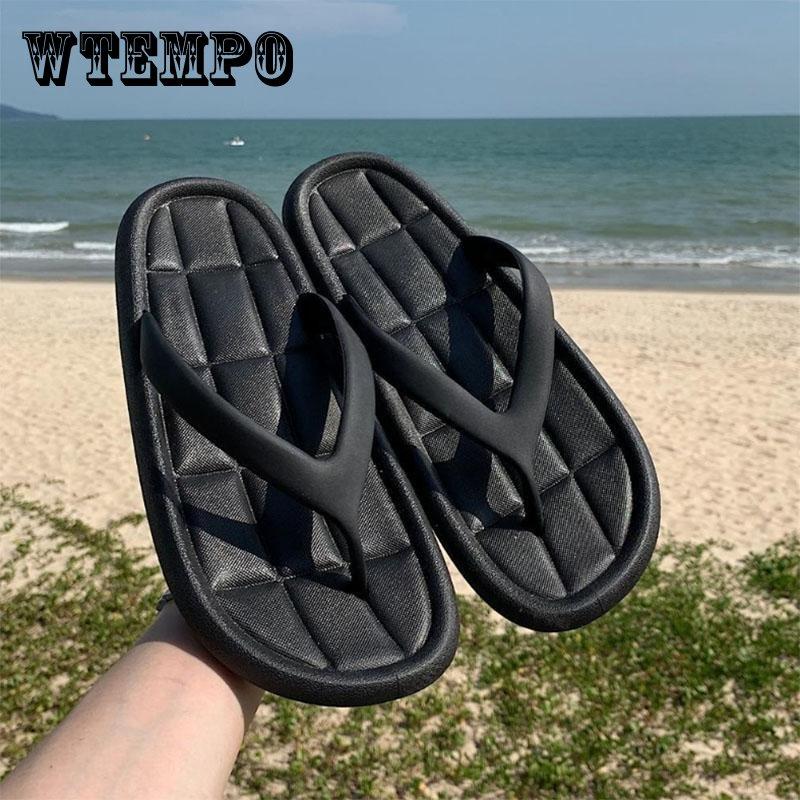 Korean Version of The Transparent Flip-flops Female Summer Solid Color Cool Fashion Casual Ins Flip-flops Outside Wear Beach Shoes