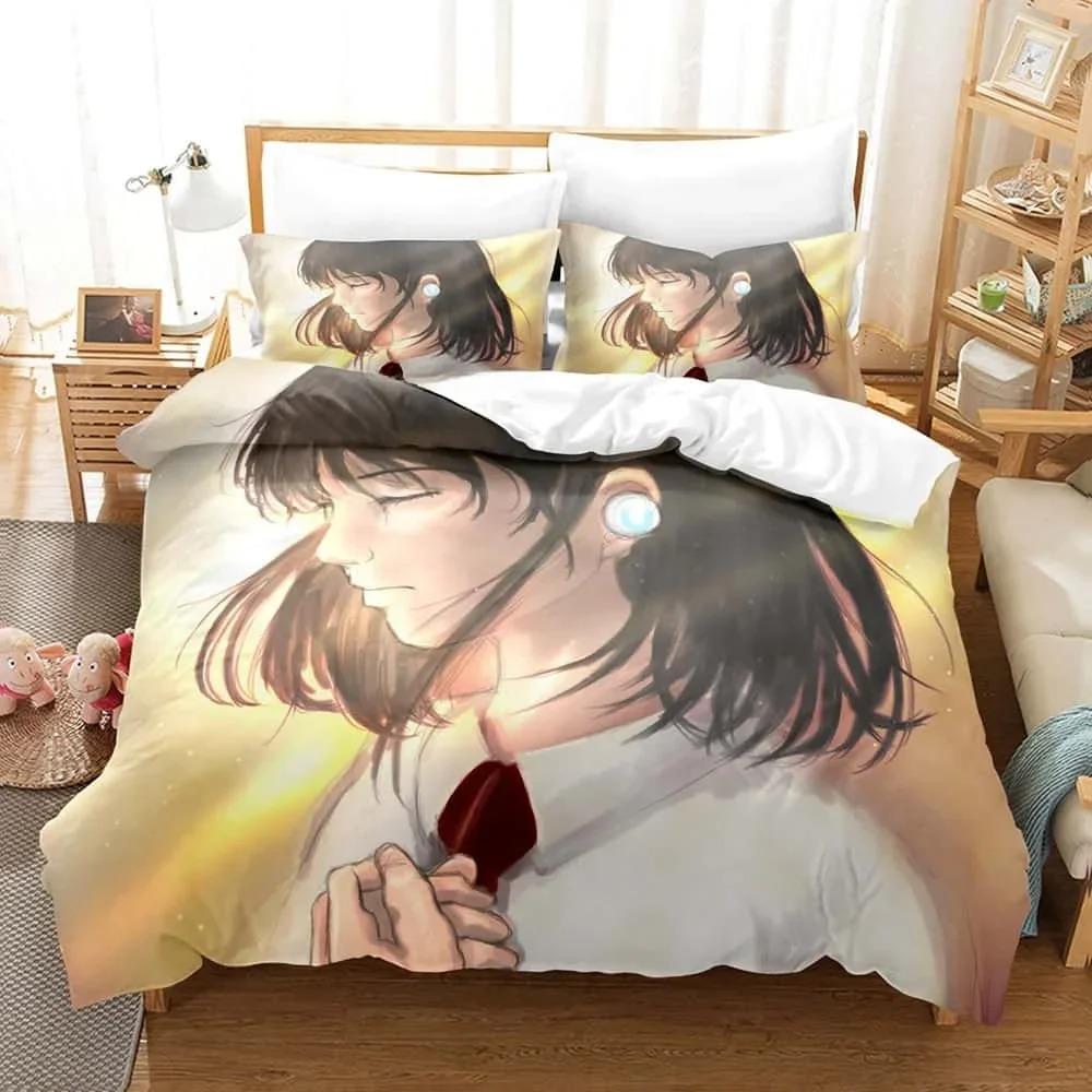 Аниме Комплект постельного белья Комплект постельного белья Белль Односпальный Двуспальный Полный Размер Королева Король Комплект для кровати Взрослый Ребенок Спальня Пододеяльник Комплекты Домашний текстиль