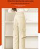 Women's High-End Winter Goose Down Cargo Pants - Windproof Ski Outerwear 2025