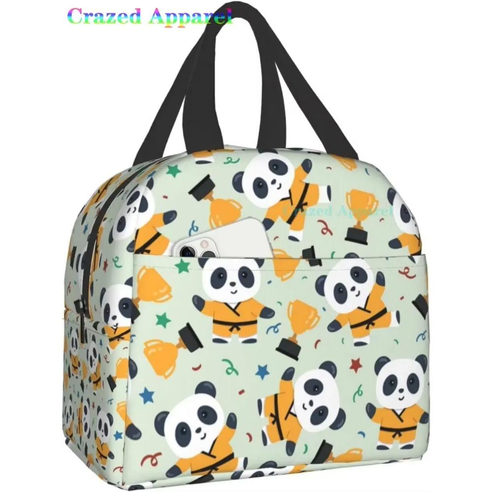 Милая розовая панда термобокс для ланча Bento Kawaii сумки для ланча Маленькие контейнеры для закусок Сумка-ланчбокс Изолированный пакет со льдом